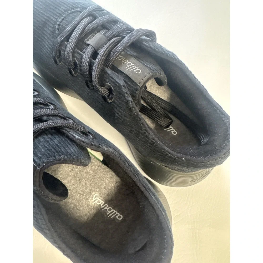 Allbirds Wool Runner Go WRG Black Corduroy Sneakers Mens 10 A11225M100 Low Top